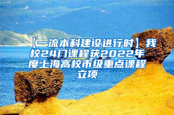 【一流本科建设进行时】我校24门课程获2022年度上海高校市级重点课程立项