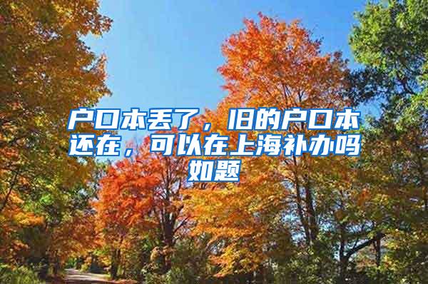 户口本丢了，旧的户口本还在，可以在上海补办吗如题