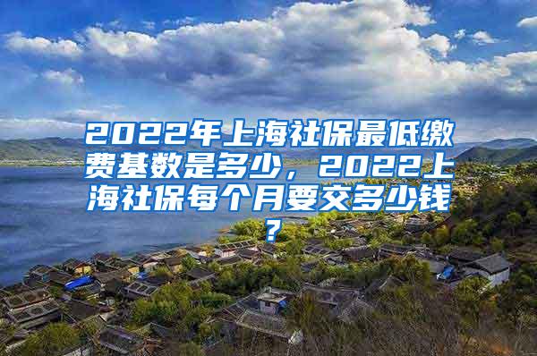 2022年上海社保最低缴费基数是多少，2022上海社保每个月要交多少钱？