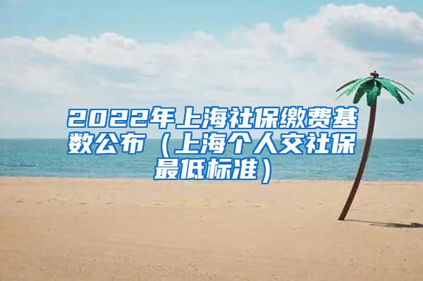 2022年上海社保缴费基数公布（上海个人交社保最低标准）