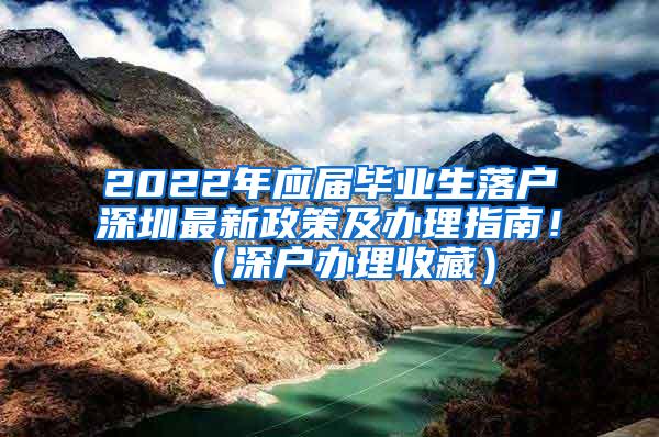 2022年应届毕业生落户深圳最新政策及办理指南！（深户办理收藏）