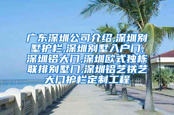 广东深圳公司介绍,深圳别墅护栏,深圳别墅入户门,深圳铝大门,深圳欧式独栋联排别墅门,深圳铝艺铁艺大门护栏定制工程