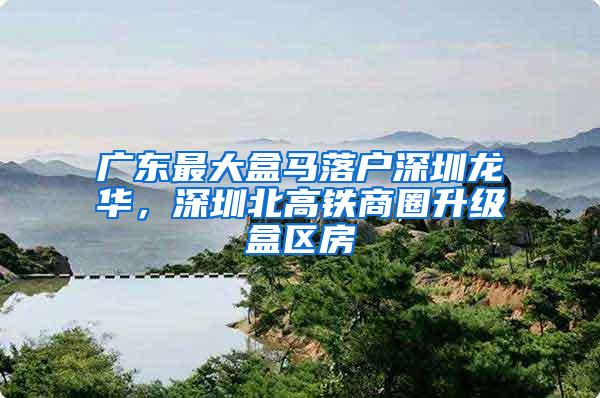 广东最大盒马落户深圳龙华，深圳北高铁商圈升级盒区房