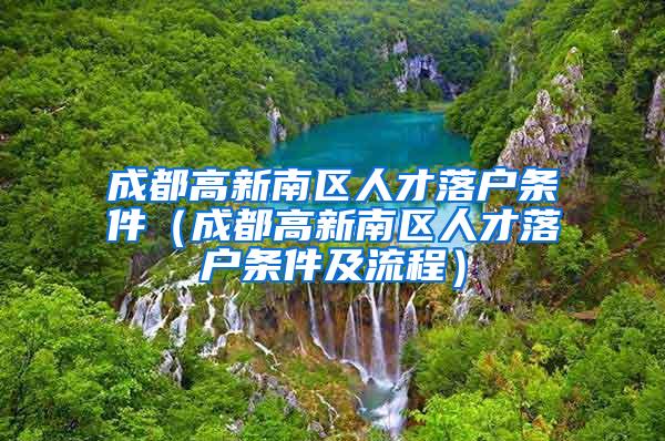 成都高新南区人才落户条件（成都高新南区人才落户条件及流程）