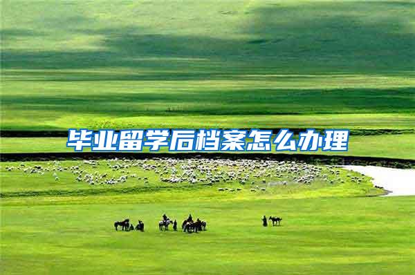毕业留学后档案怎么办理