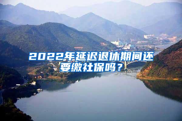 2022年延迟退休期间还要缴社保吗？