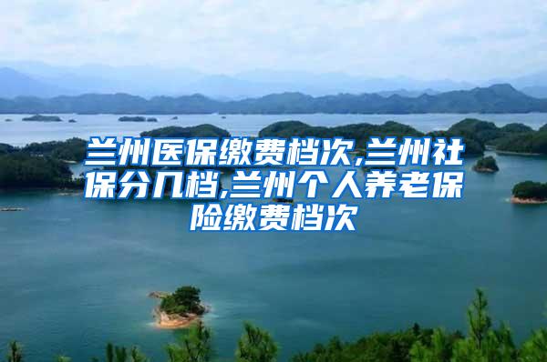 兰州医保缴费档次,兰州社保分几档,兰州个人养老保险缴费档次