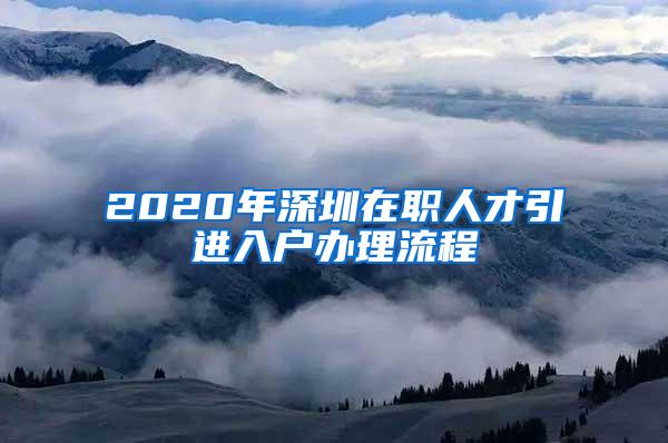 2020年深圳在职人才引进入户办理流程
