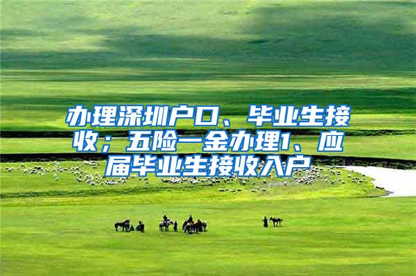 办理深圳户口、毕业生接收；五险一金办理1、应届毕业生接收入户