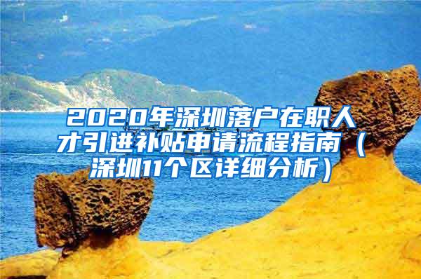 2020年深圳落户在职人才引进补贴申请流程指南（深圳11个区详细分析）