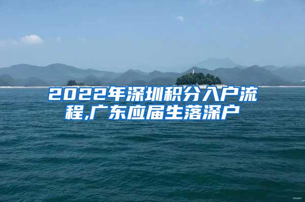 2022年深圳积分入户流程,广东应届生落深户