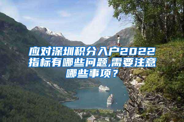 应对深圳积分入户2022指标有哪些问题,需要注意哪些事项？