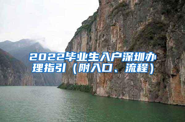 2022毕业生入户深圳办理指引（附入口、流程）