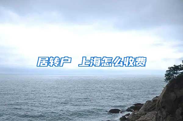 居转户 上海怎么收费