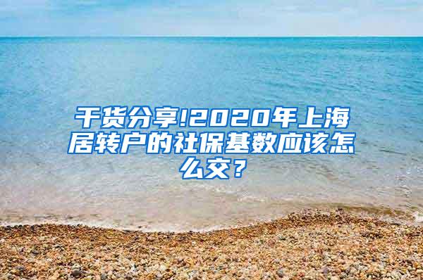 干货分享!2020年上海居转户的社保基数应该怎么交？