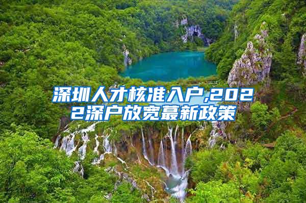 深圳人才核准入户,2022深户放宽蕞新政策