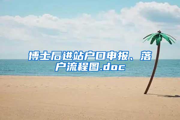 博士后进站户口申报、落户流程图.doc