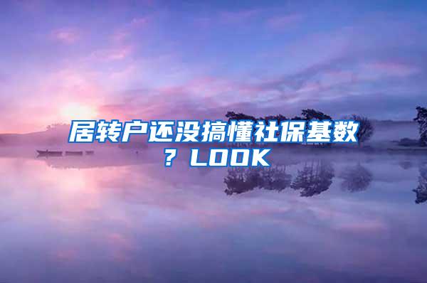 居转户还没搞懂社保基数？LOOK