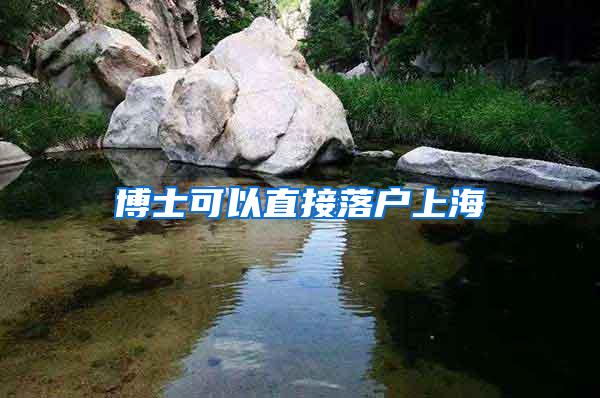 博士可以直接落户上海