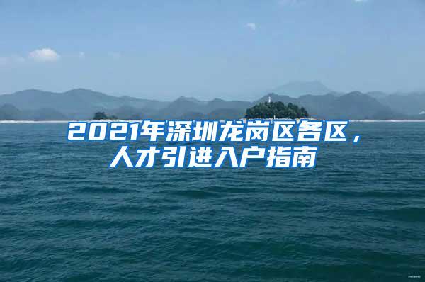 2021年深圳龙岗区各区，人才引进入户指南