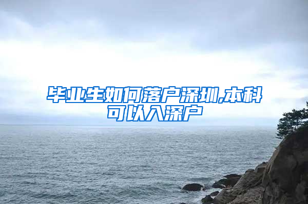 毕业生如何落户深圳,本科可以入深户