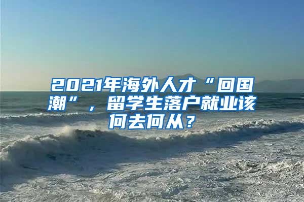 2021年海外人才“回国潮”，留学生落户就业该何去何从？