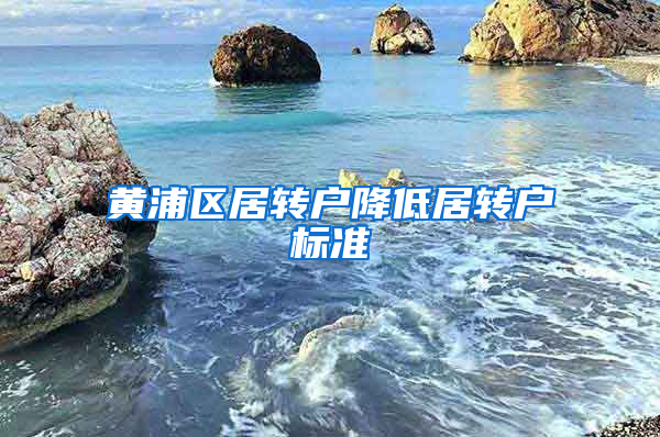 黄浦区居转户降低居转户标准