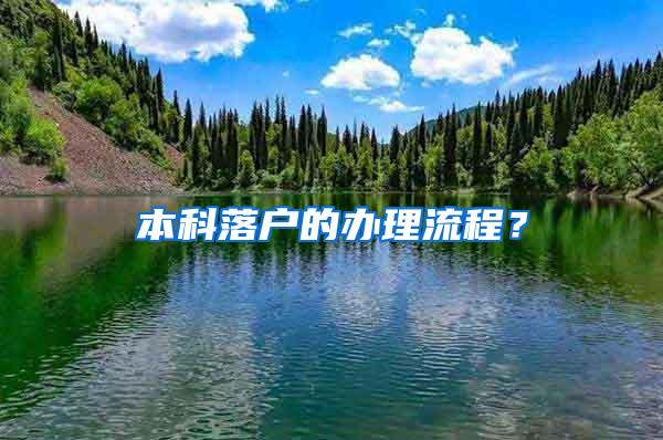 本科落户的办理流程？