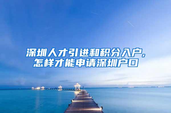 深圳人才引进和积分入户,怎样才能申请深圳户口