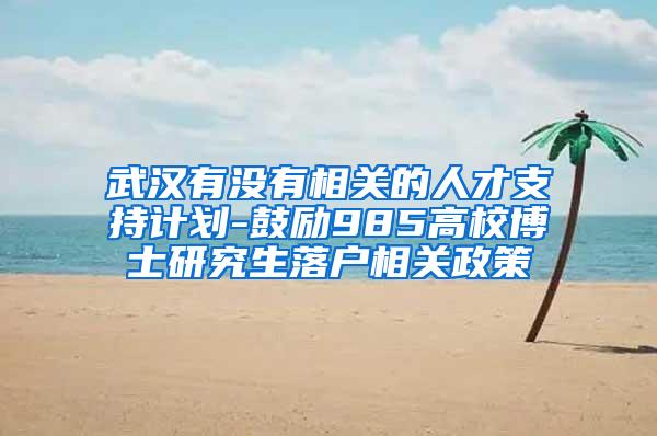 武汉有没有相关的人才支持计划-鼓励985高校博士研究生落户相关政策