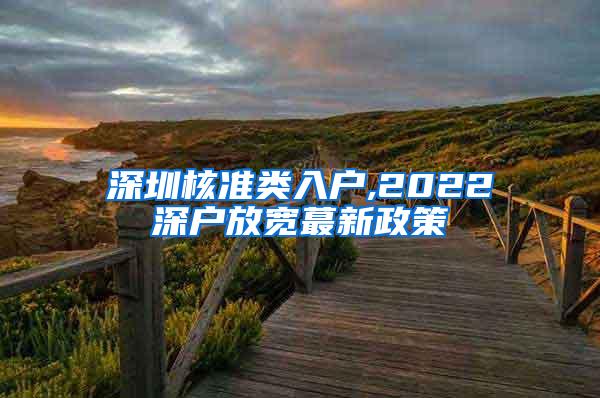 深圳核准类入户,2022深户放宽蕞新政策