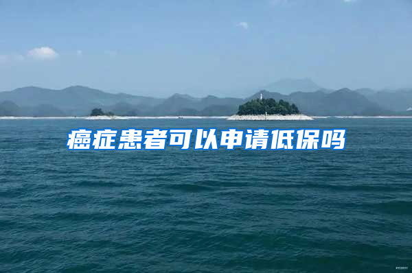 癌症患者可以申请低保吗