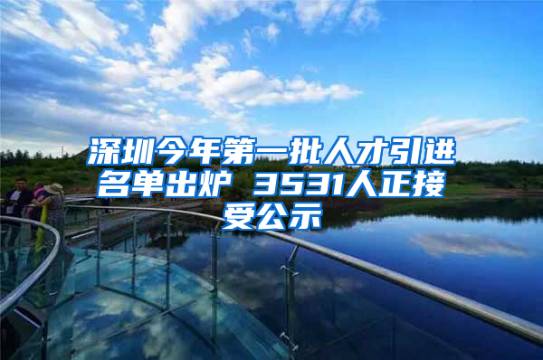 深圳今年第一批人才引进名单出炉 3531人正接受公示