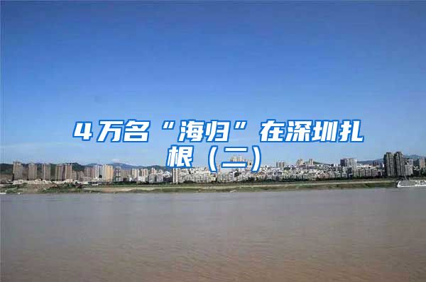 ４万名“海归”在深圳扎根（二）