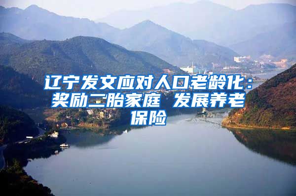 辽宁发文应对人口老龄化：奖励二胎家庭 发展养老保险
