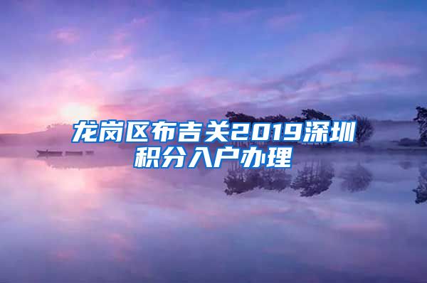 龙岗区布吉关2019深圳积分入户办理