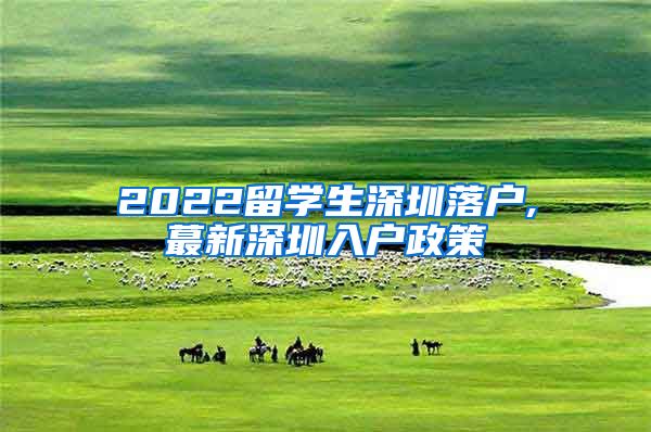 2022留学生深圳落户,蕞新深圳入户政策