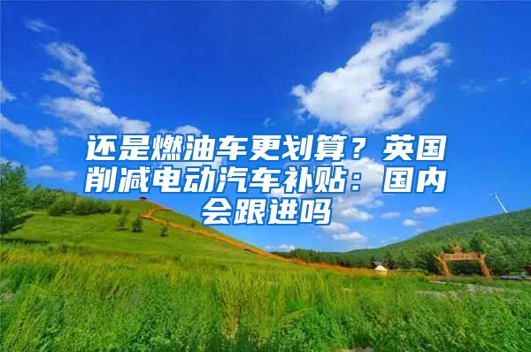 还是燃油车更划算？英国削减电动汽车补贴：国内会跟进吗