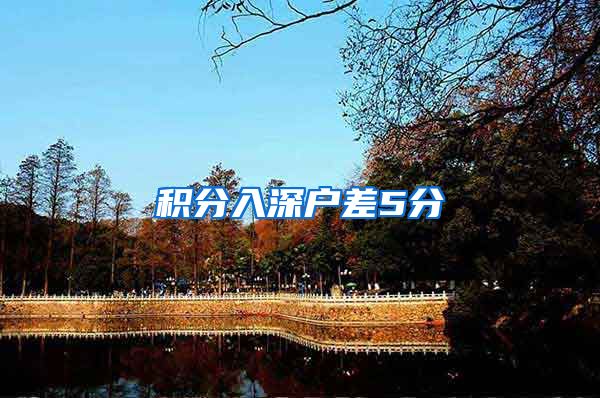 积分入深户差5分