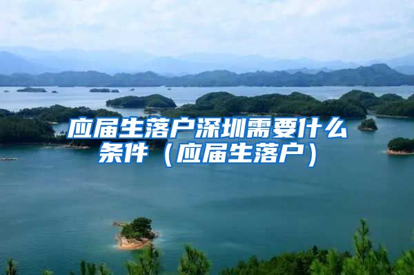 应届生落户深圳需要什么条件（应届生落户）