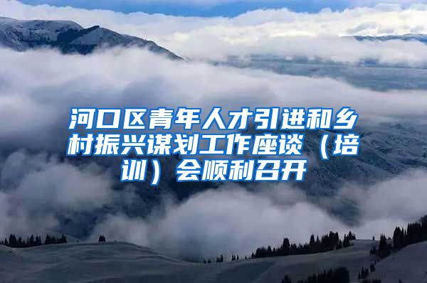 河口区青年人才引进和乡村振兴谋划工作座谈（培训）会顺利召开