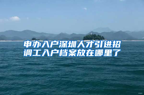 申办入户深圳人才引进招调工入户档案放在哪里了