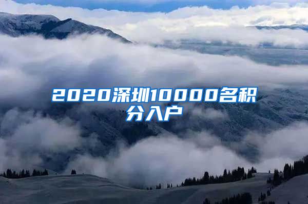 2020深圳10000名积分入户
