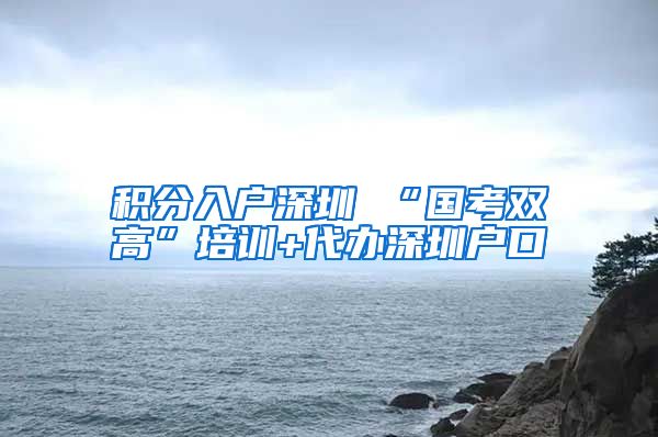 积分入户深圳 “国考双高”培训+代办深圳户口