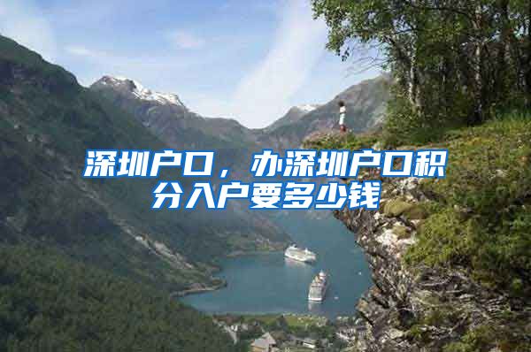 深圳户口，办深圳户口积分入户要多少钱