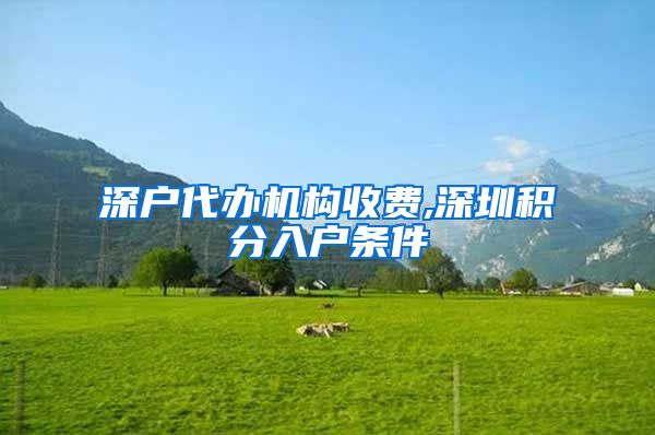 深户代办机构收费,深圳积分入户条件