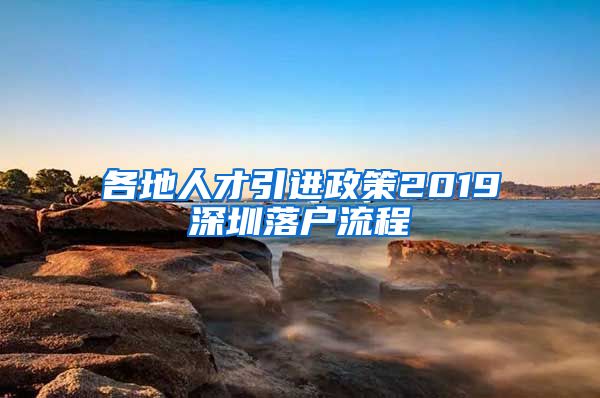 各地人才引进政策2019深圳落户流程
