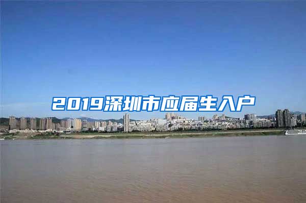 2019深圳市应届生入户