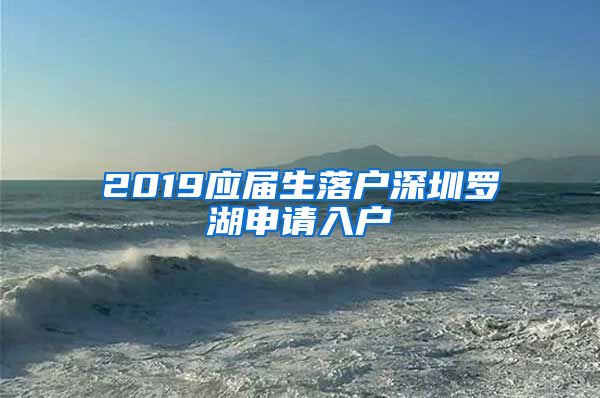 2019应届生落户深圳罗湖申请入户
