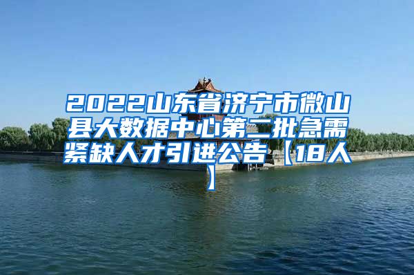 2022山东省济宁市微山县大数据中心第二批急需紧缺人才引进公告【18人】